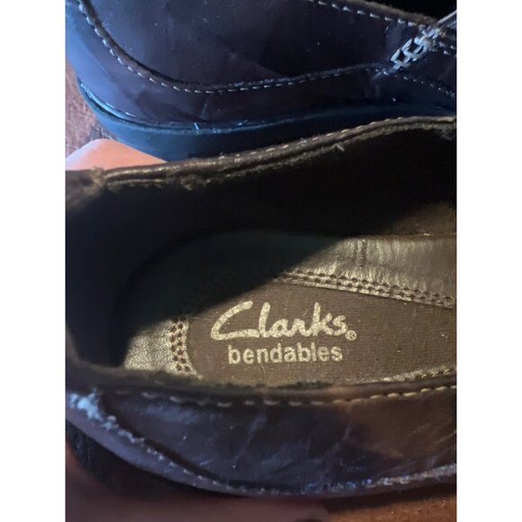 Clarks Bendables Womens Brown Leather Slip-On Loafers Size 7.5W - Picture 6 of 7